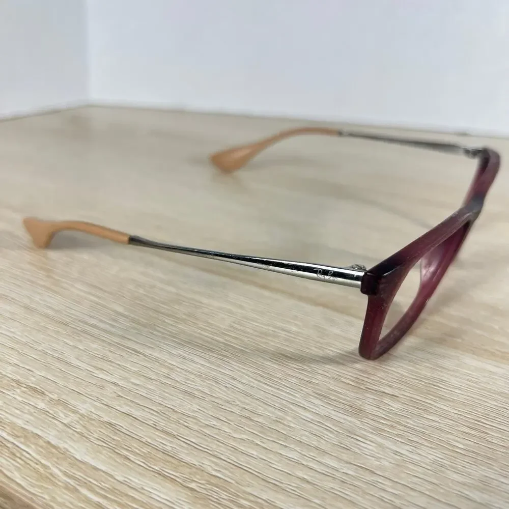 Ray-Ban RB7053 5526 Red Square Eyeglasses READ DESC Frames Only 54-17-140